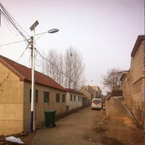 【太陽(yáng)能路燈案例】江西新余市鄉村道路亮化工程